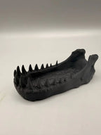 T-Rex Bowl — licensed designer photo of the fossil-jaw dish; supplied unpainted