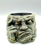 Thinking Stone Planter — hand-painted display example; supplied unpainted