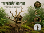 Treehouse Hideout — licensed designer view 1; supplied unpainted in your chosen colour