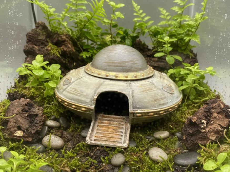 UFO Hideout — designer reference; supplied unpainted in chosen PETG colour Main image