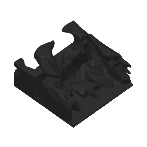 Size 1 square format — original 3MF model preview in printing orientation; 14.9 cm width and height, 6 cm depth