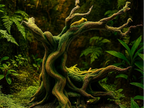Windy Old Tree — licensed designer photo; supplied unpainted in your chosen colour