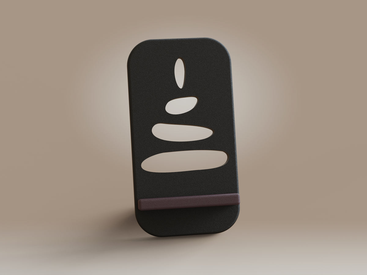 Zen phone-holder collection by Ikigaiform — PLA in your chosen finish and colour