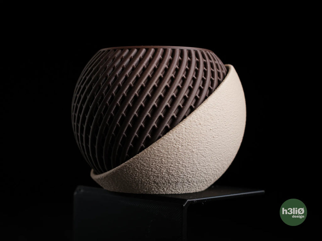 Troia Geometric Planter, 3D printed in PLA, view 10 of 11