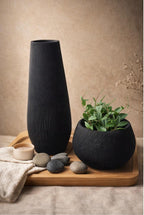 ZenFlow Sculptural Vase, 3D printed in PLA, view 3 of 9