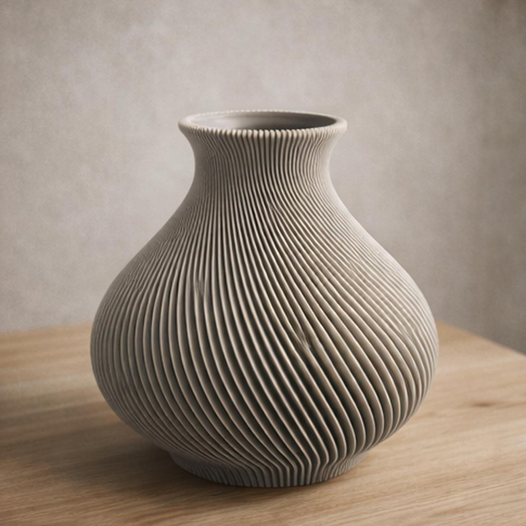 Velvet Petal Sculptural Vase, 3D printed in PLA, view 10 of 12