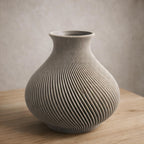 Velvet Petal Sculptural Vase, 3D printed in PLA, view 10 of 12
