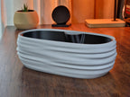 Modern Wave Self-Watering Planter, 3D printed in PLA, view 9 of 10