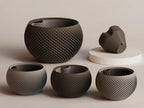 Sfera Self-Watering Planter, Collection 1, 3D printed in PLA, view 3 of 12
