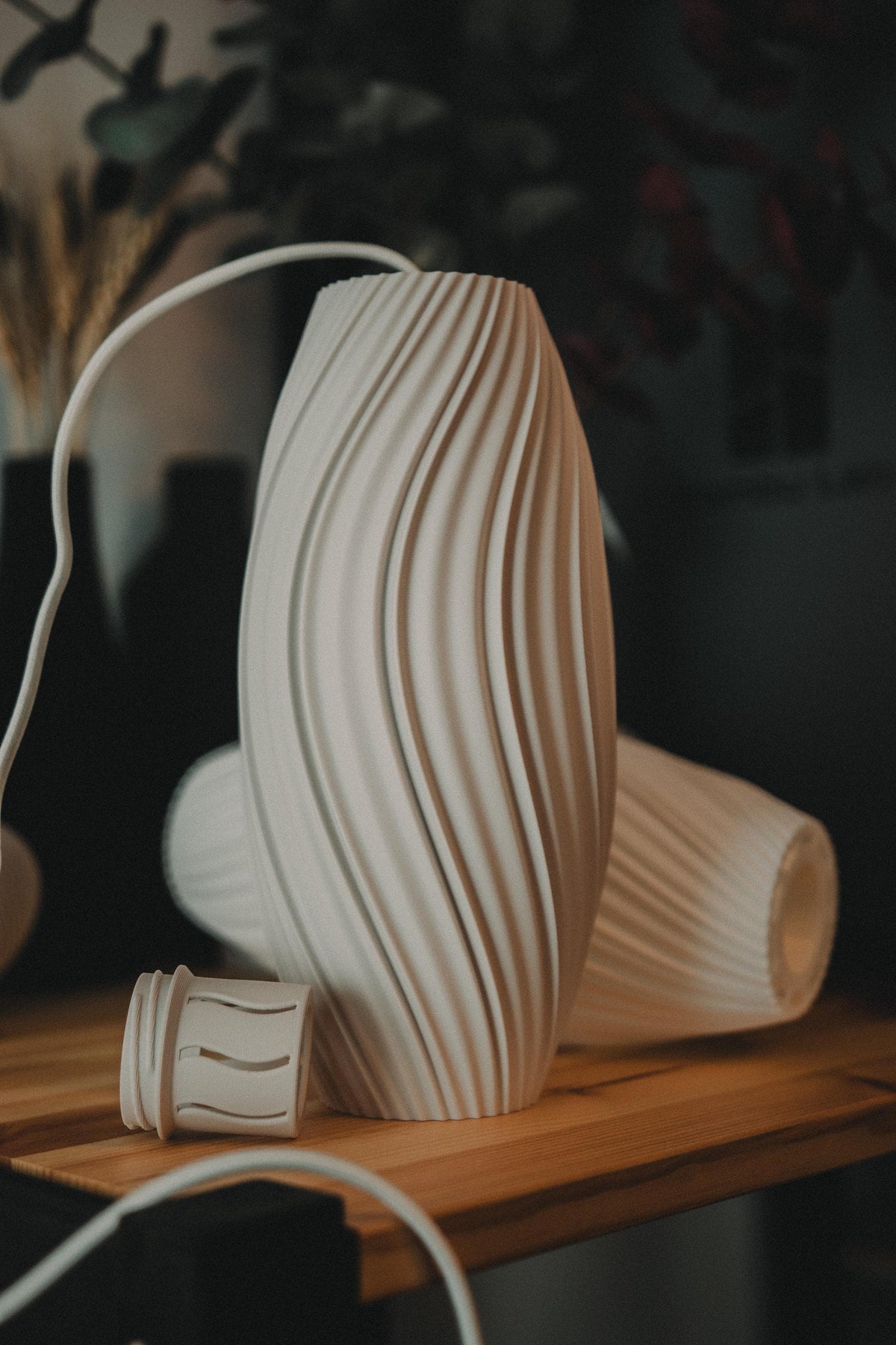 Flow Pendant Lampshade for IKEA STRÅLA, 3D printed in PLA, view 5 of 10