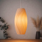 Flow Pendant Lampshade for IKEA STRÅLA, 3D printed in PLA