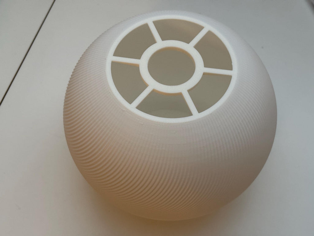 Organic Orb Pendant Lampshade for IKEA, 3D printed in PLA, view 6 of 6