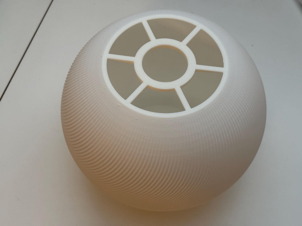 Organic Orb Pendant Lampshade for IKEA, 3D printed in PLA, view 6 of 6