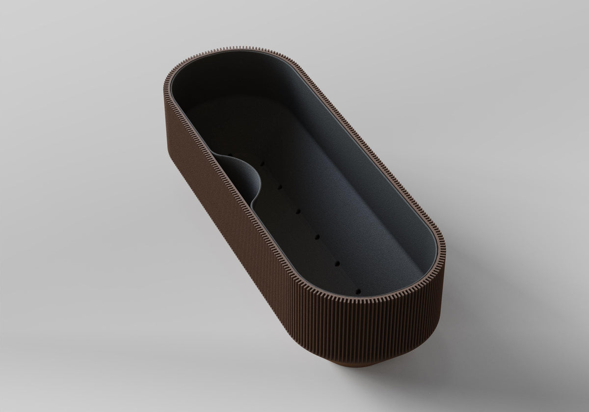 Tri-Space Self-Watering Planter, 3D printed in PLA, view 5 of 14