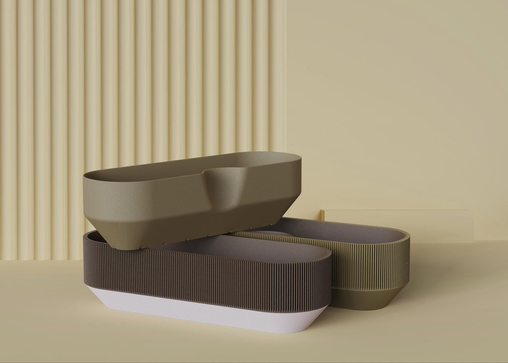 Tri-Space Self-Watering Planter, 3D printed in PLA, view 12 of 14