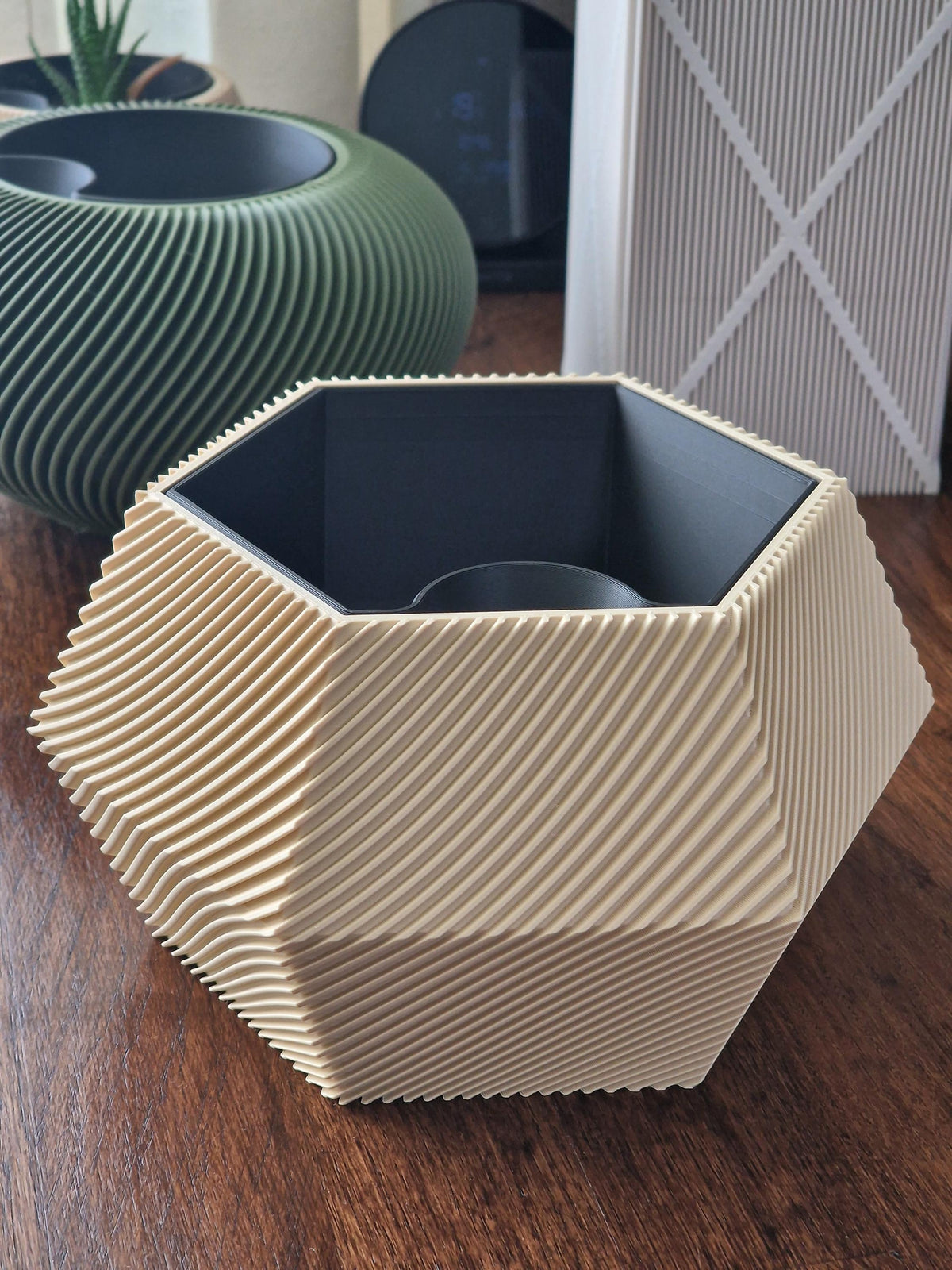 Geometric Self-Watering Planter Set, 3D printed in PLA, view 7 of 14