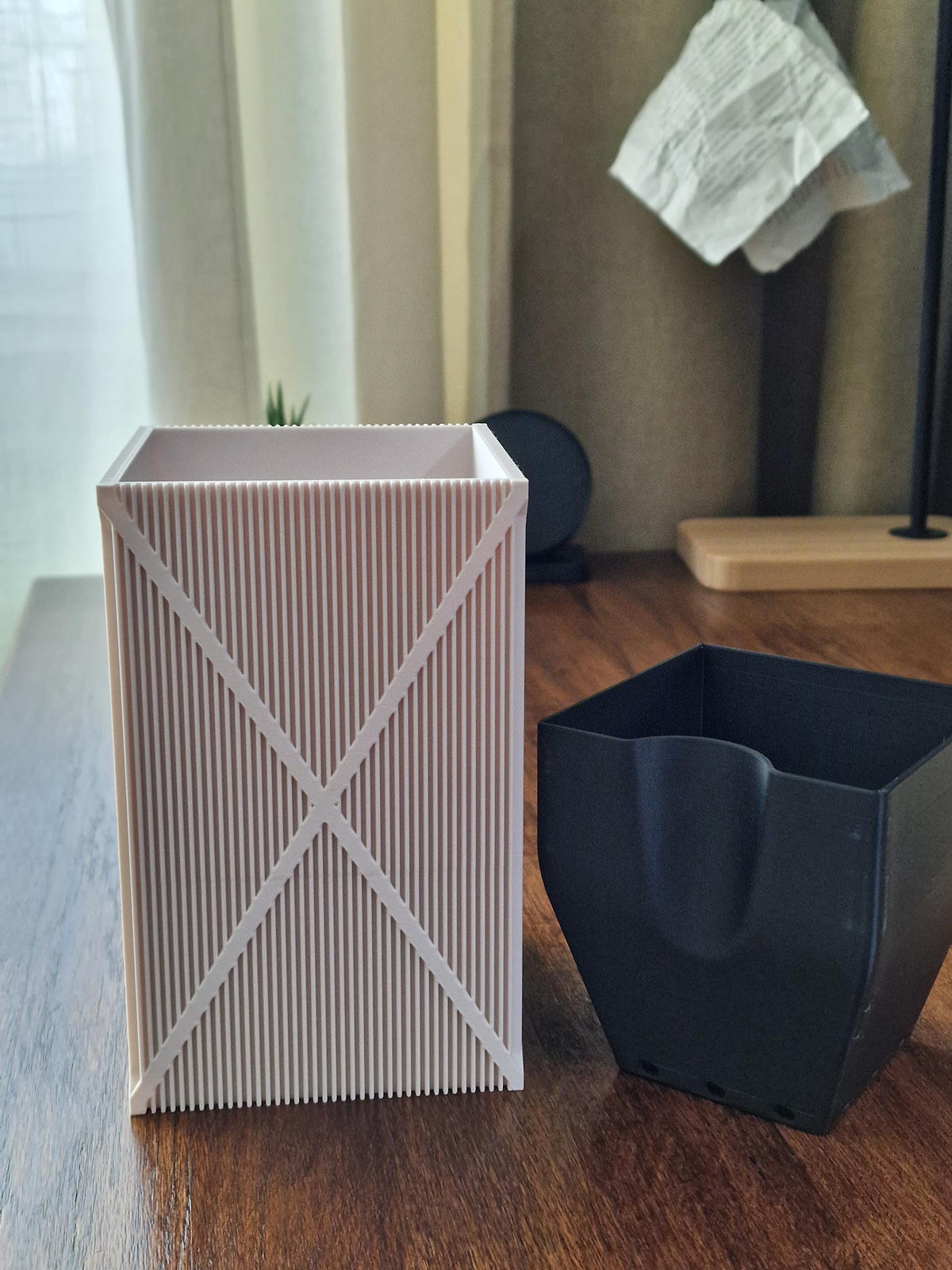 Geometric Self-Watering Planter Set, 3D printed in PLA, view 13 of 14