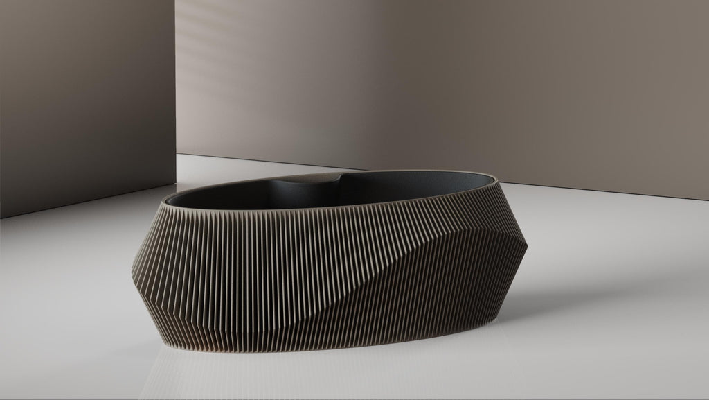 Wave Facade Self-Watering Planter Set, 3D printed in PLA, view 11 of 14