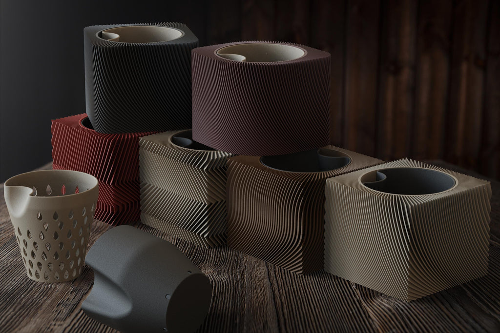 Mori Series Self-Watering Planters, 3D printed in PLA, view 3 of 15