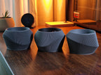 Wavy Facade Self-Watering Planters, 3D printed in PLA, view 2 of 12
