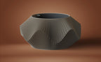 Wavy Facade Self-Watering Planters, 3D printed in PLA, view 7 of 12
