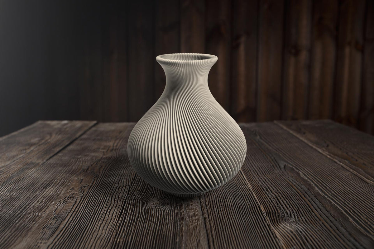 Velvet Petal Sculptural Vase, 3D printed in PLA, view 12 of 12