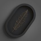 Japandi Leaf Wall Art, 3D printed in PLA, view 3 of 9