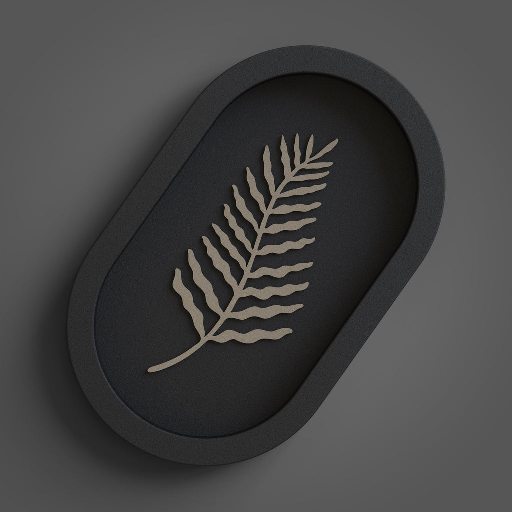 Japandi Leaf Wall Art, 3D printed in PLA, view 7 of 9