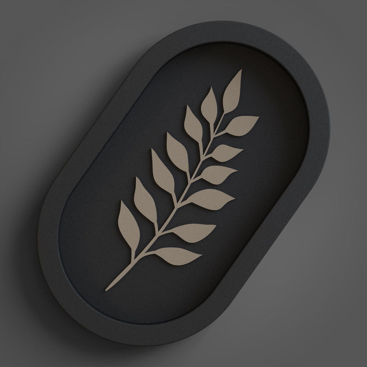 Japandi Leaf Wall Art, 3D printed in PLA, view 6 of 9