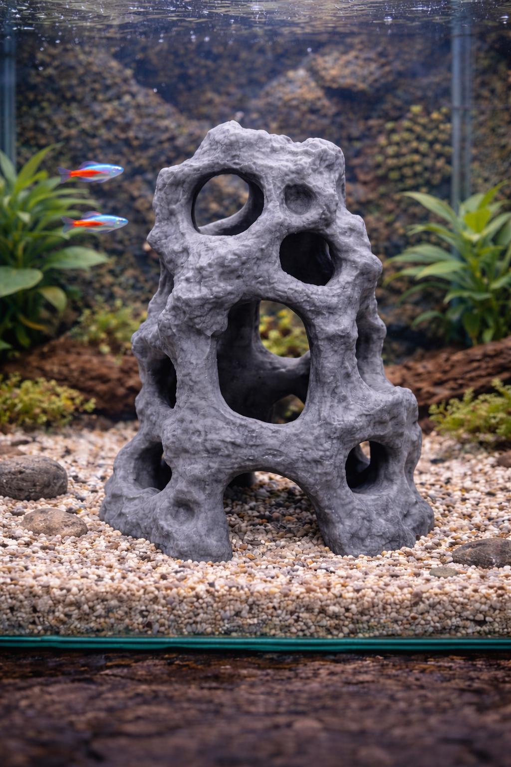 Reef Rock Tall Aquaspace Cave, 3D printed in PETG, view 5 of 5