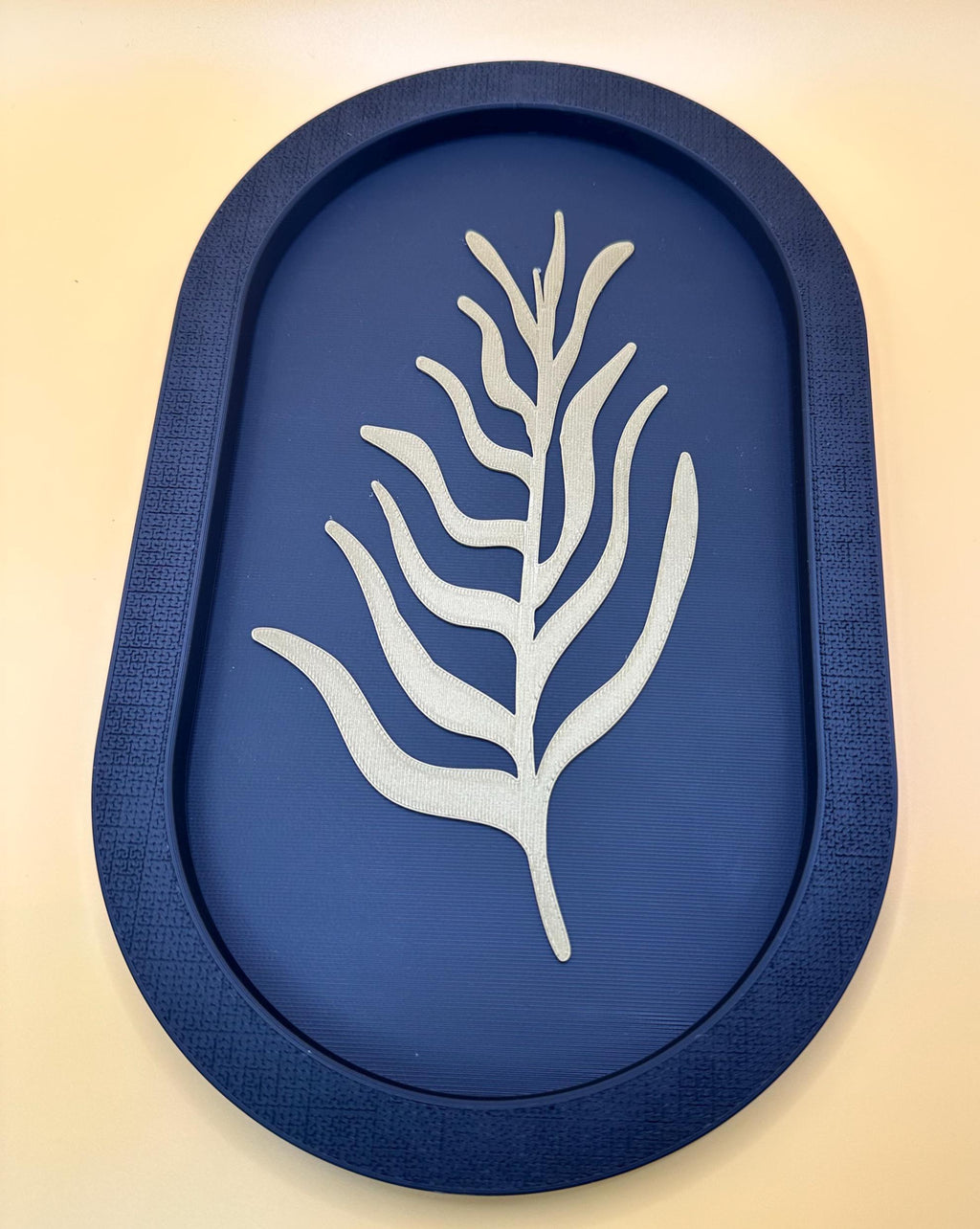 Japandi Leaf Wall Art, 3D printed in PLA, view 9 of 9