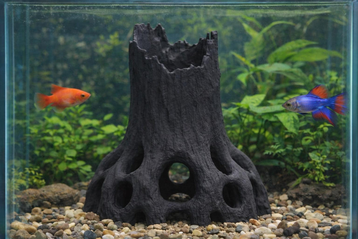 Standing Tree Cave Hide, 3D printed in PETG, view 4 of 4