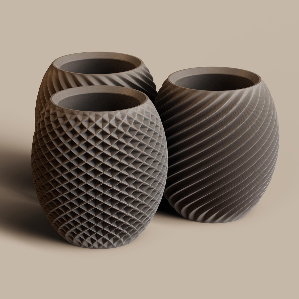 Aya and Sfera Toothbrush and Pencil Holder, 3D printed in PLA, view 15 of 17