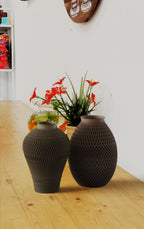 Wabi-Sabi Parametric Mesh Vase, 3D printed in PLA, view 7 of 9