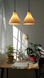 Convexa Pendant Lampshade for IKEA, 3D printed in PLA, view 5 of 10