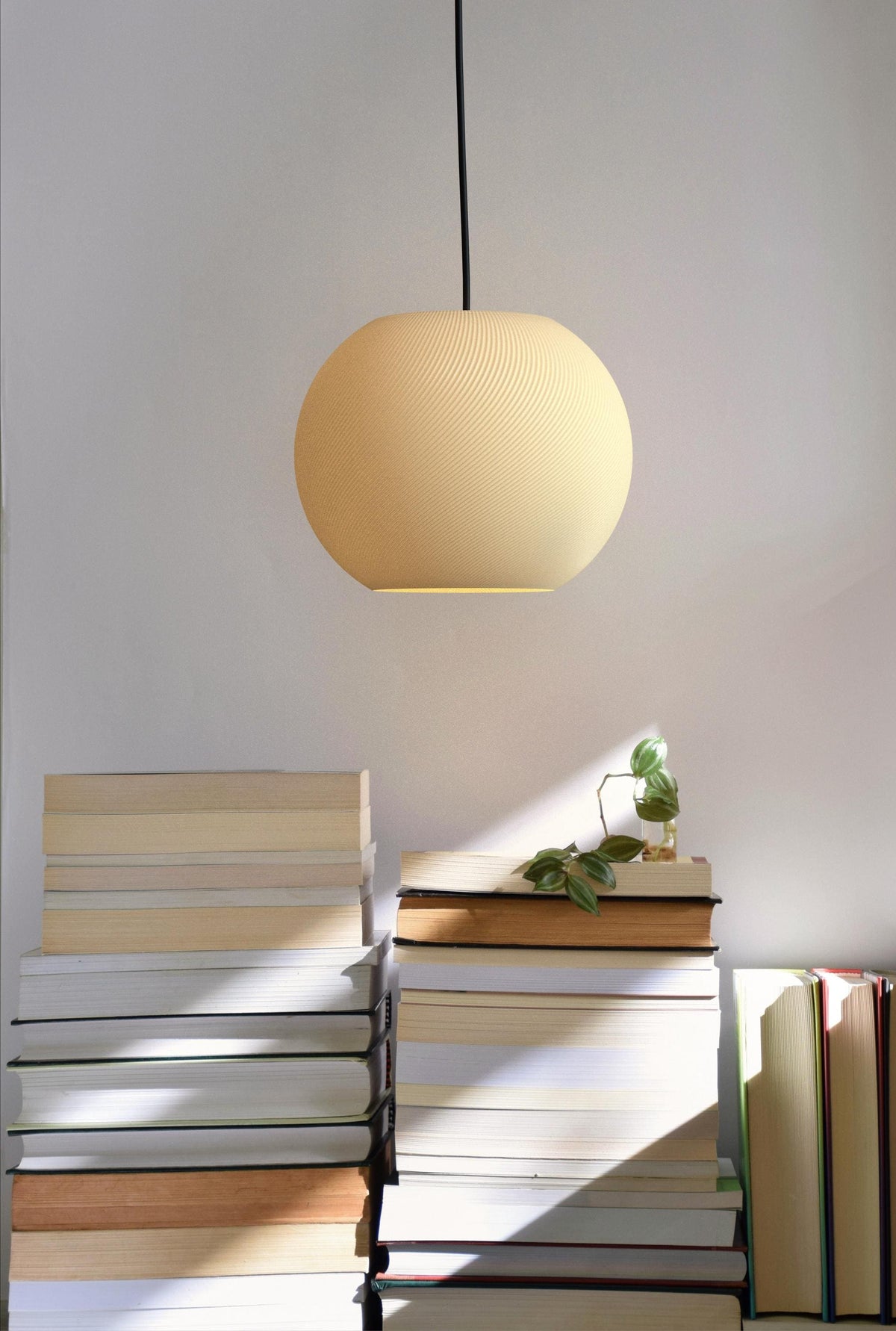Organic Orb Pendant Lampshade for IKEA, 3D printed in PLA, view 2 of 6