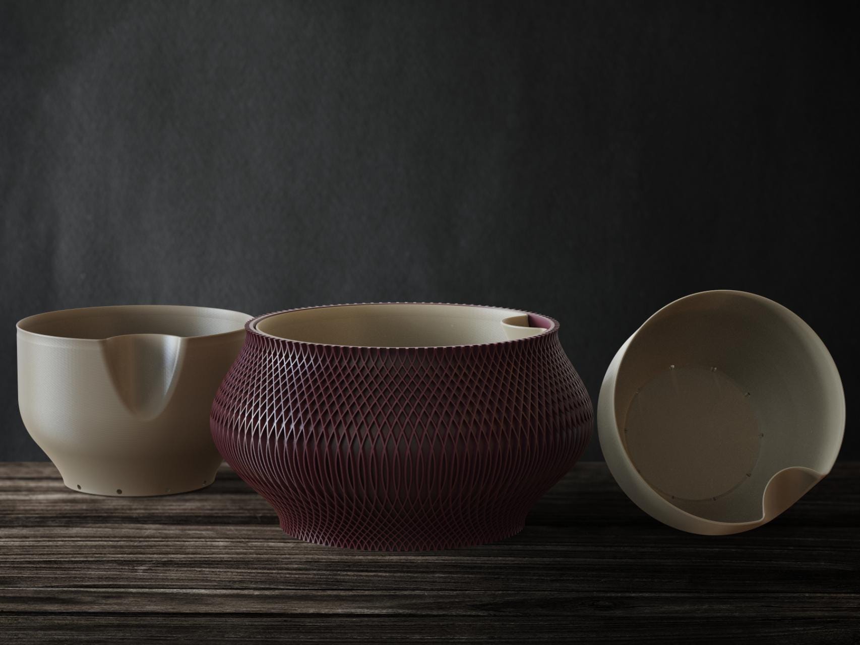 Woven Texture Self-Watering Planter, Style I Secondary image