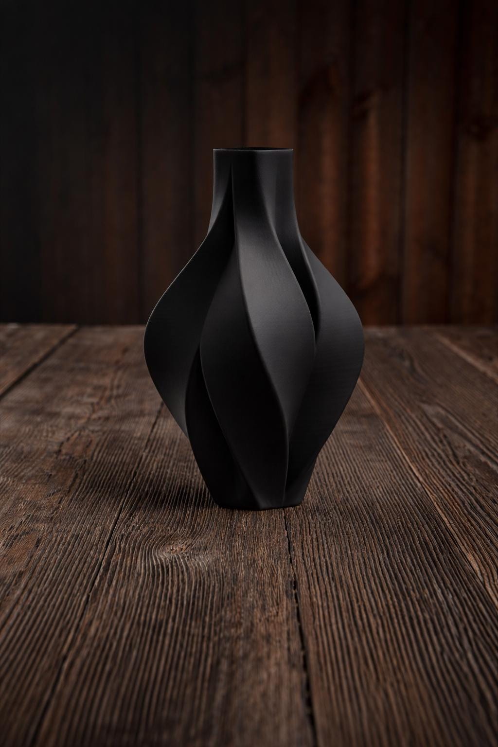 Modern Twist Sculptural Vase, 3D printed in PLA, view 7 of 10