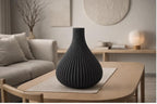 Serenity Wave Flower Vase, 3D printed in PLA, view 4 of 8