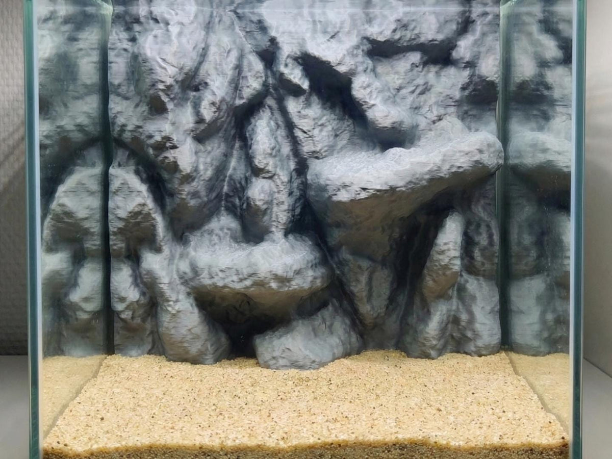 Mountain Rock Wall 3D Background, Style I, 3D printed in PETG, view 3 of 4