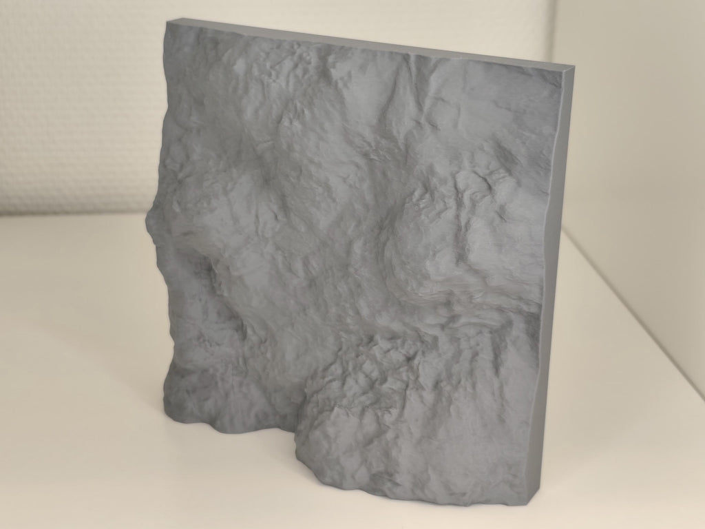 Mountain Rock Wall 3D Background, Style II, 3D printed in PETG, view 4 of 4