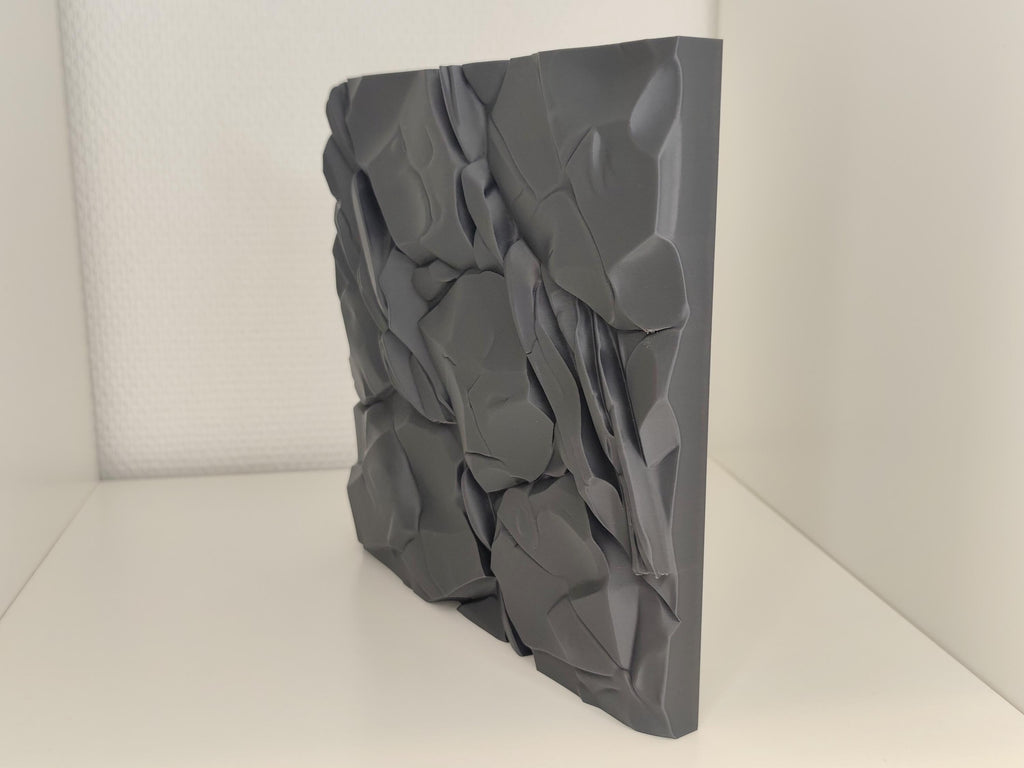 Mountain Rock Wall 3D Background, Style IV, 3D printed in PETG, view 4 of 4