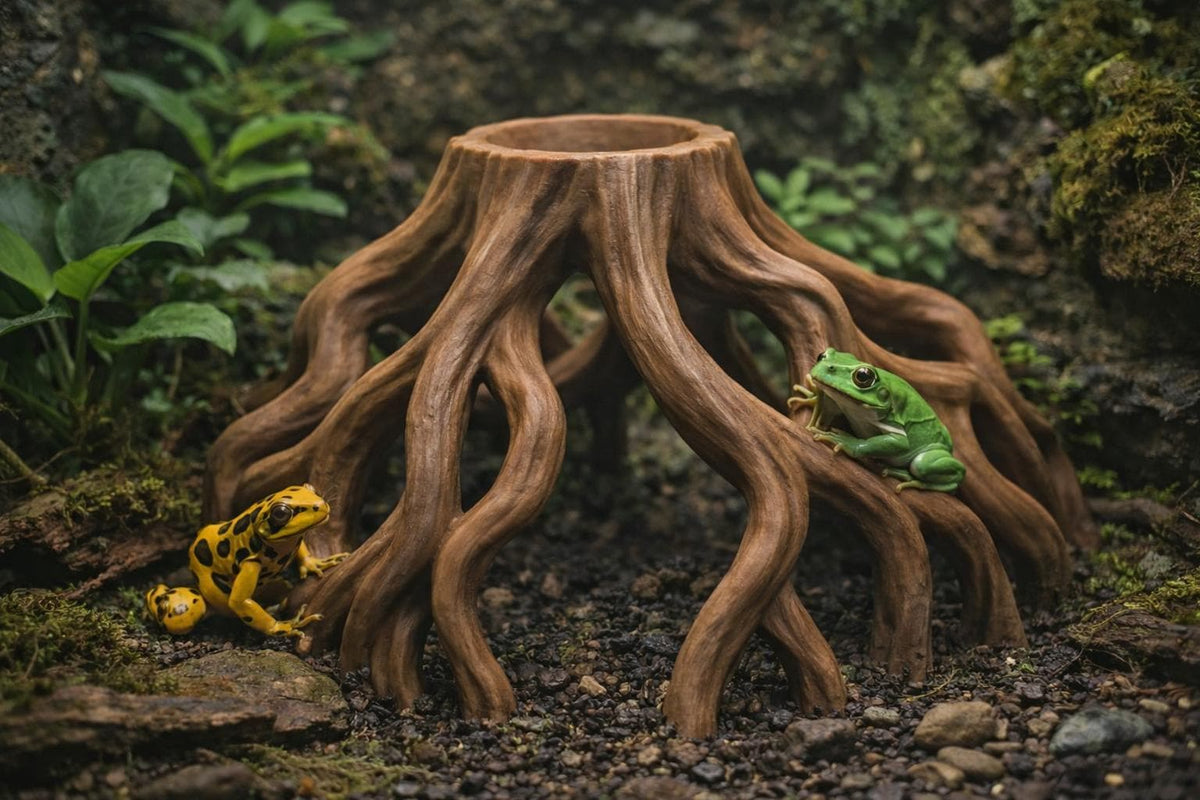 Mangrove Root Cave Hide, 3D printed in PETG, view 2 of 8
