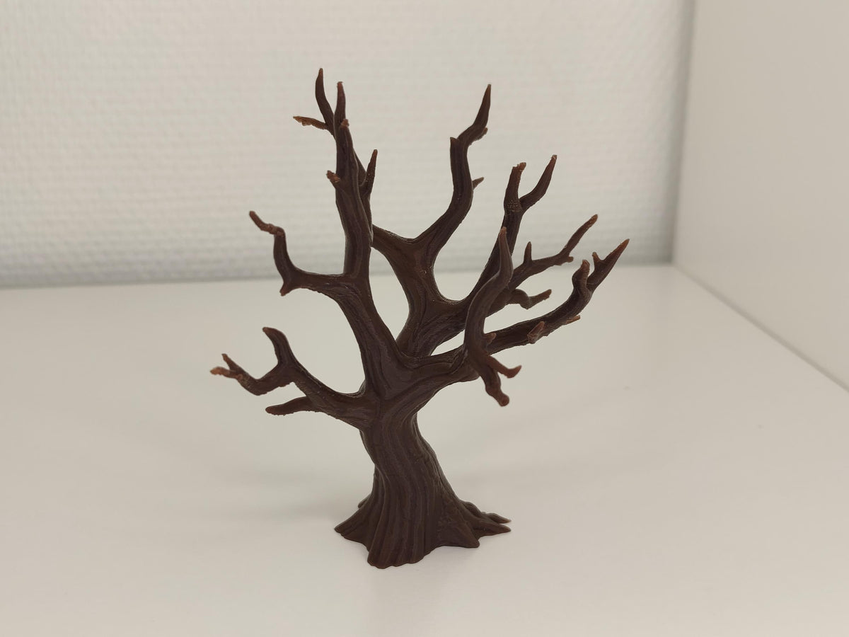 Gnarled Dead Tree Set, Style II (2 Trees), 3D printed in PETG, view 6 of 6