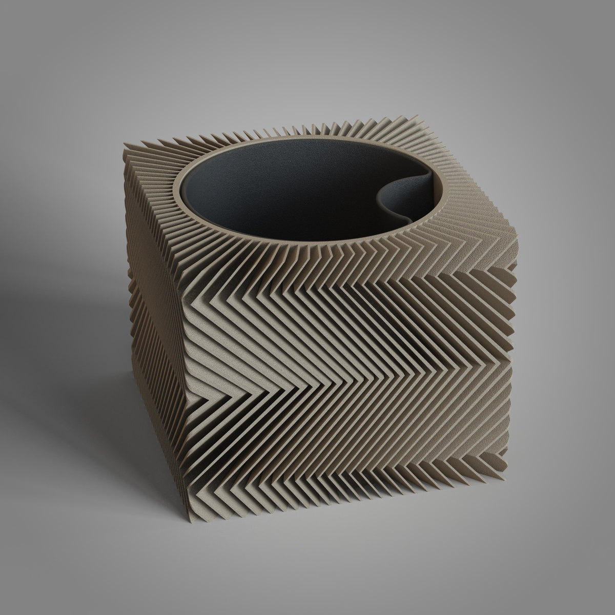 Mori Series Self-Watering Planters, 3D printed in PLA, view 10 of 15