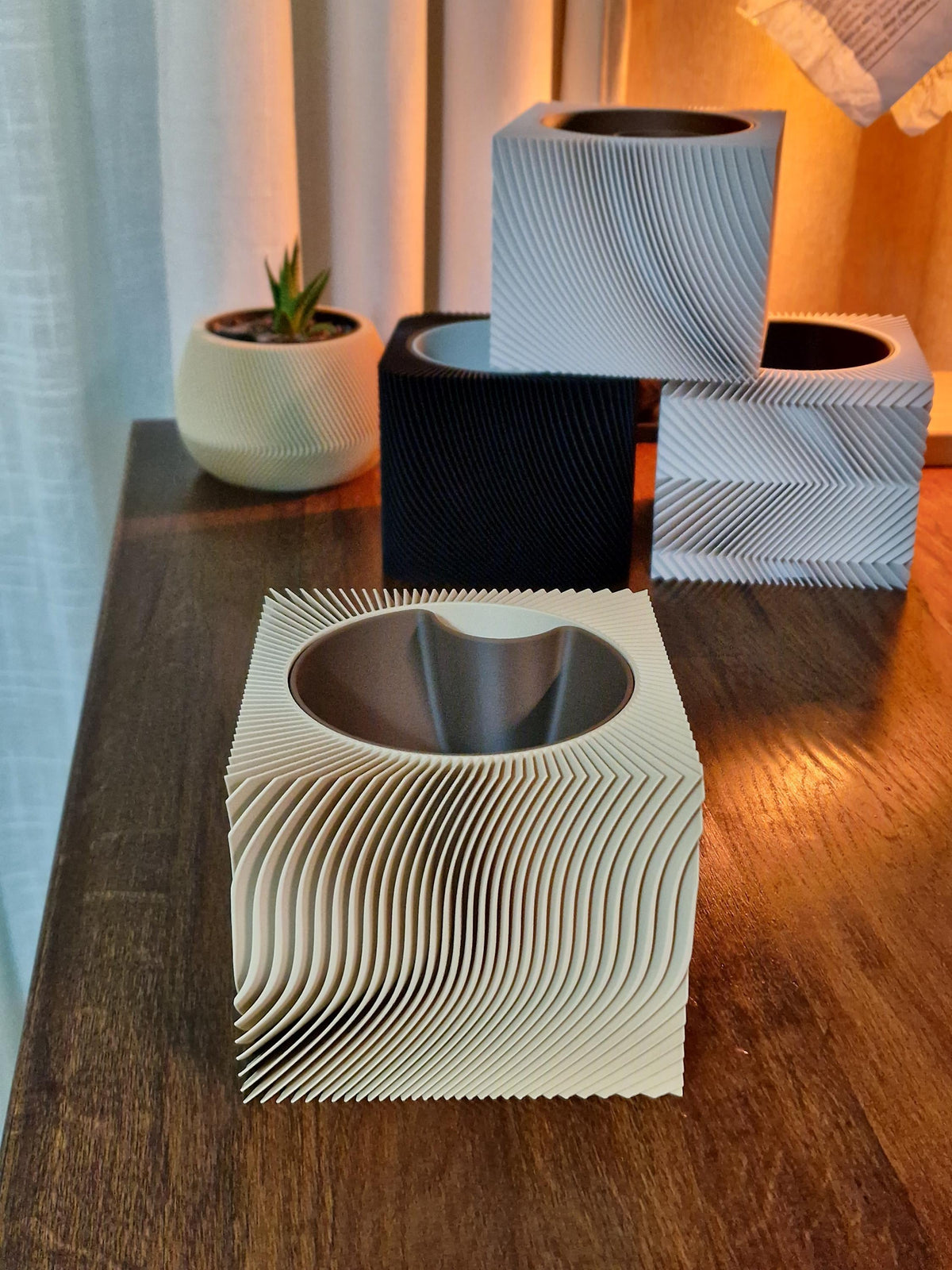 Mori Series Self-Watering Planters, 3D printed in PLA, view 12 of 15