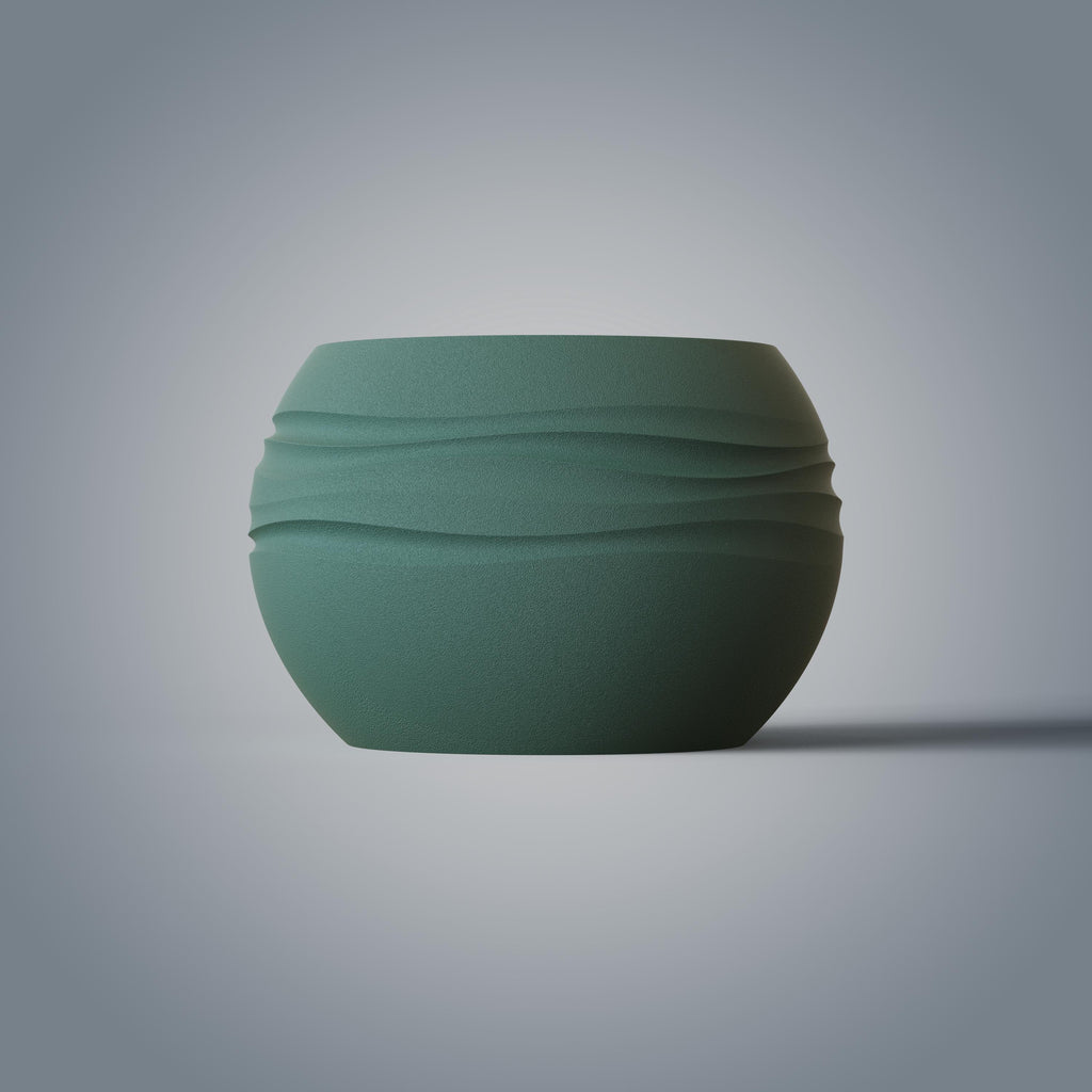 Flow Self-Watering Planter, 3D printed in PLA, view 10 of 14