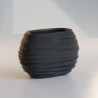 Wabi-Sabi Pencil Holder and Brush Cup, 3D printed in PLA, view 4 of 5