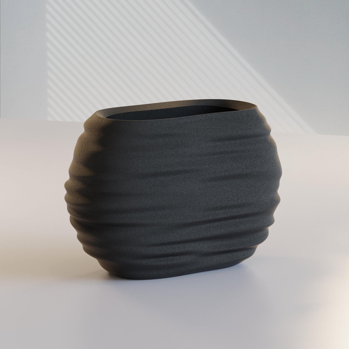 Wabi-Sabi Pencil Holder and Brush Cup, 3D printed in PLA, view 4 of 5