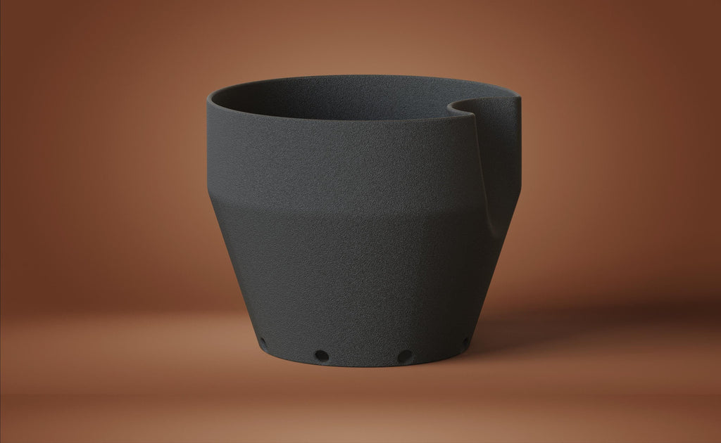 Wavy Facade Self-Watering Planters, 3D printed in PLA, view 11 of 12